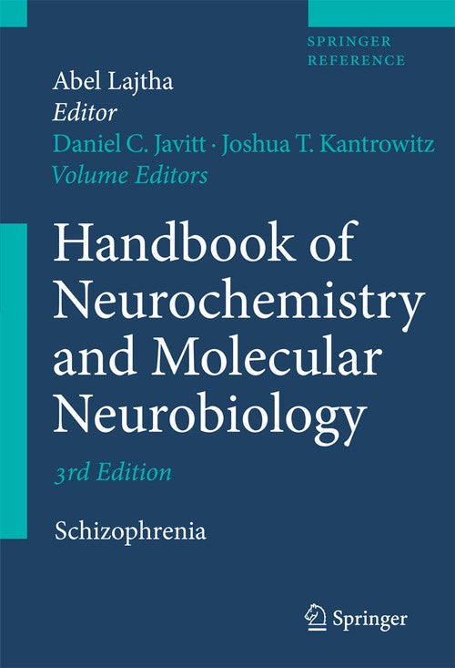 Handbook of Neurochemistry and Molecular Neurobiology by Daniel C Javitt ISBN 9780387303659