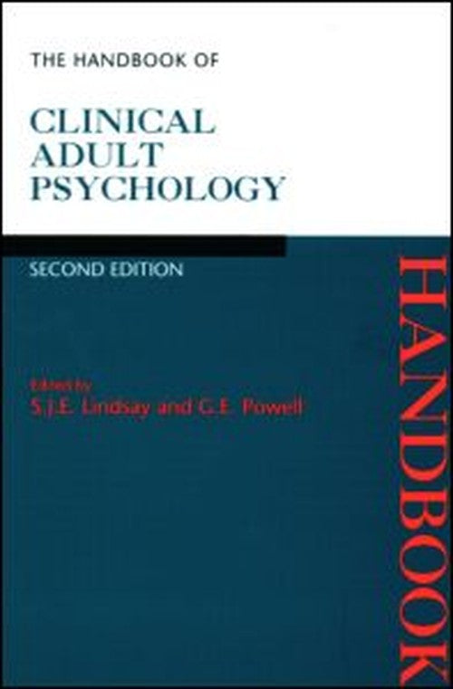 The Handbook of Clinical Adult Psychology by Stan Lindsay - ISBN 9780415072168
