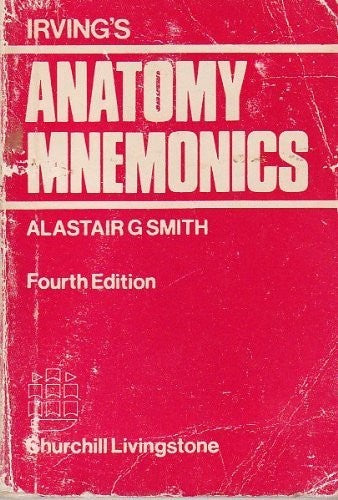 Anatomy Mnemonics by As Irving 9780443002533