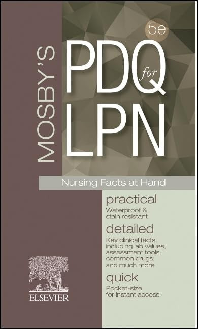 Mosby's PDQ for LPN by Mosby ISBN 9780443123504