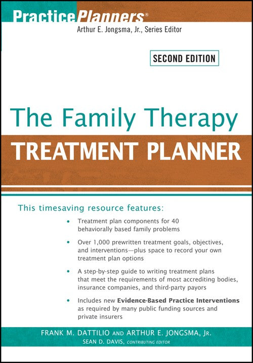 The Family Therapy Treatment Planner by Frank M Dattilio ISBN 9780470441930