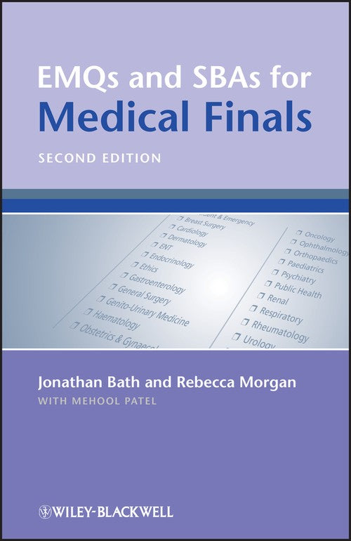 EMQs and SBAs for Medical Finals by Jonathan Bath ISBN 9780470654446