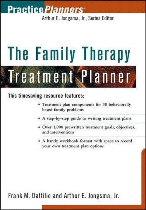 The Family Therapy Treatment Planner by Arthur E Jongsma ISBN 9780471347682