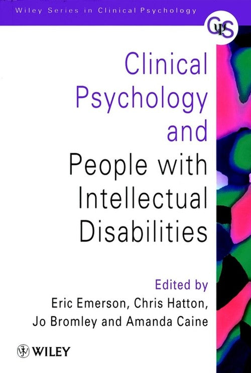 Clinical Psychology and People with Intellectual Disabilities by Eric Emerson ISBN 9780471976622