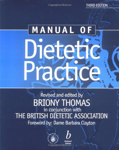 Manual of Dietetic Practice by Briony Thomas ISBN 9780632055241