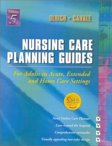 Nursing Care Planning Guides by Susan Puderbaugh Ulrich ISBN 9780721692159