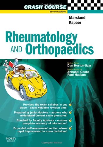 Crash Course Rheumatology and Orthopaedics by Daniel Marsland ISBN 9780723434719