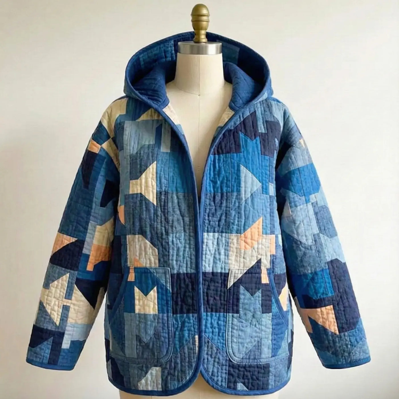 Digital Sewing Pattern for Hooded Quilted Jacket - Beginner-Friendly