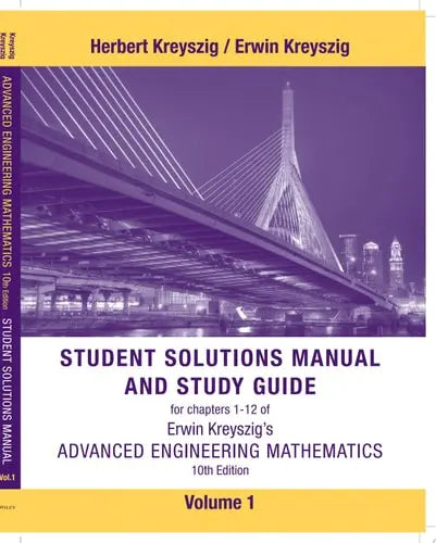 Advanced Engineering Mathematics, 10e Volume 1: Chapters 1 - 12 Student Solutions Manual and Study Guide ISBN 9781118007402 - front cover