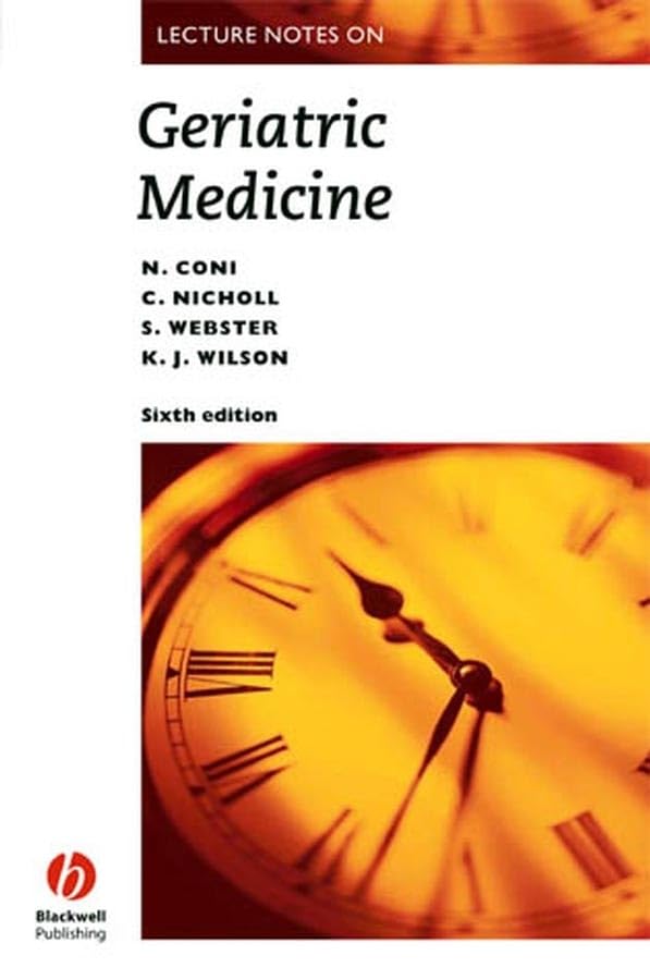 Lecture Notes on Geriatric Medicine by Nicholas Coni ISBN 9781405101622