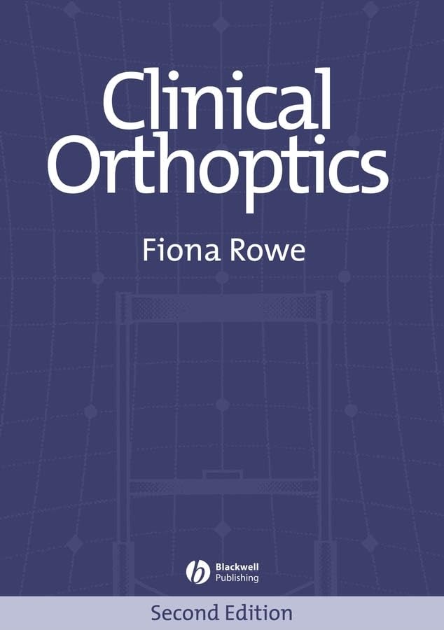 Clinical Orthoptics by Fiona J Rowe ISBN 9781405113427