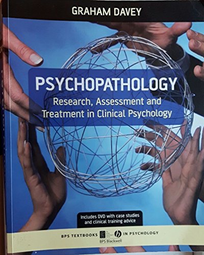 Psychopathology by Graham C Davey ISBN 9781405132244