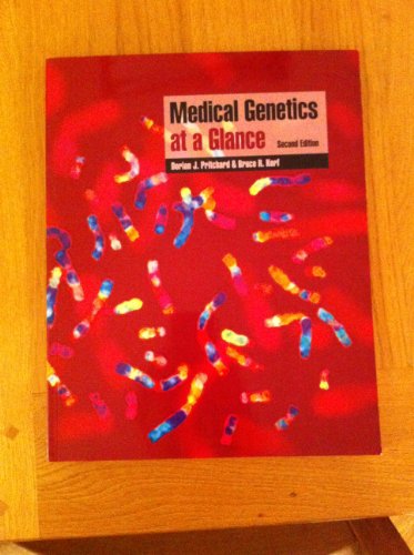 Medical Genetics at a Glance by Dorian J Pritchard ISBN 9781405148467