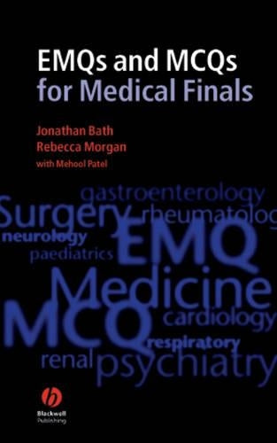 EMQs and MCQs for Medical Finals by Jonathan Bath ISBN 9781405157070