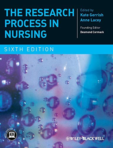 The Research Process in Nursing by Kate Gerrish ISBN 9781405190480