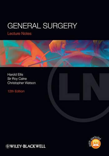 Lecture Notes by Harold Ellis ISBN 9781444334401