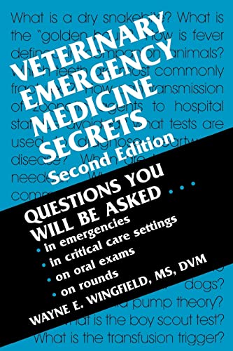 Veterinary Emergency Medicine Secrets by Wayne E Wingfield Ms Dvm Davecc Dacvs 9781560534211