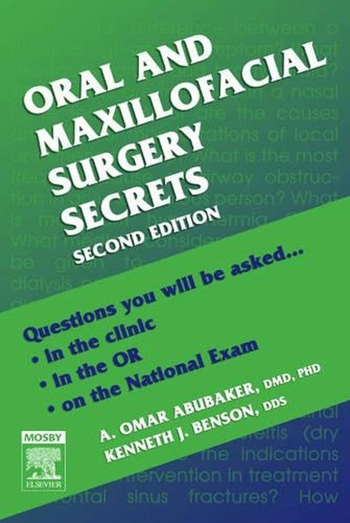 Oral and Maxillofacial Surgery Secrets by Aomar Abubaker ISBN 9781560536154