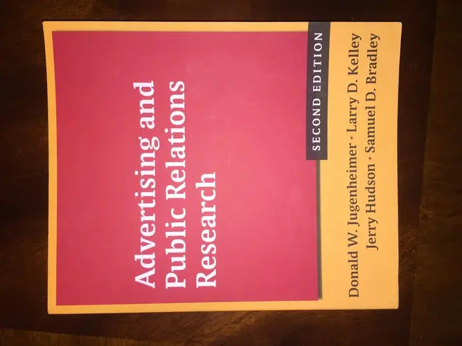 Advertising and Public Relations Research by Donald W. Jugenheimer 978-0765636065 - front cover