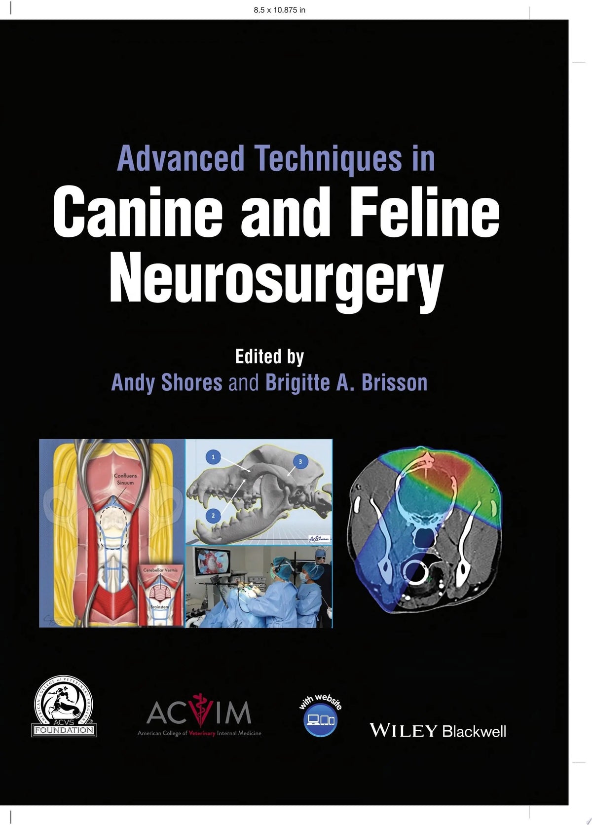 Advanced Techniques in Canine and Feline Neurosurgery by Andy Shores 1st Edition ISBN 9781119790426 - front cover