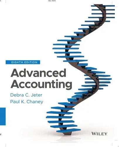Advanced Accounting by Debra C. Jeter ISBN: 978-1119794653 - front cover