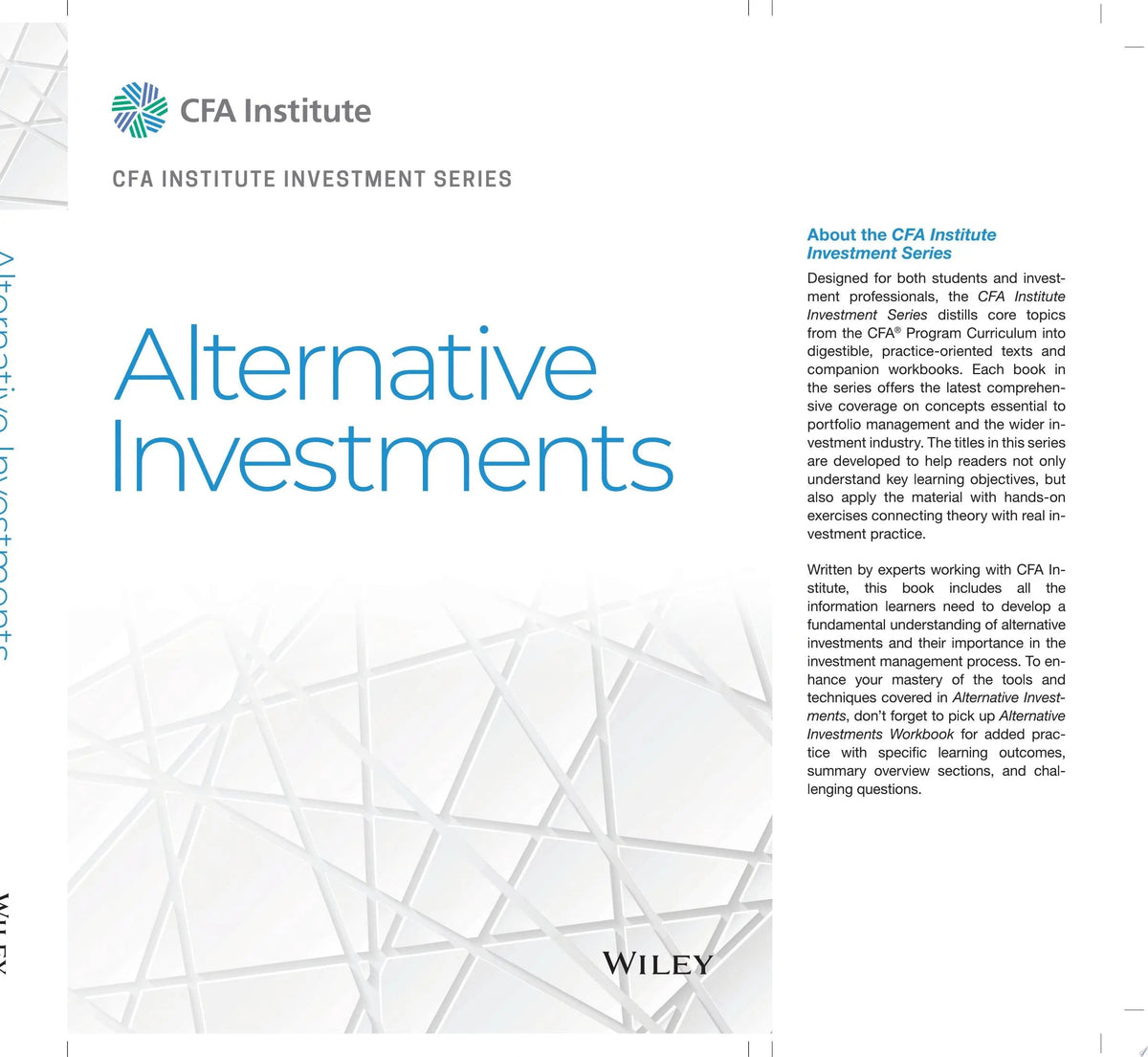 Alternative Investments by CFA Institute 1st Edition ISBN 9781119850601 - front cover