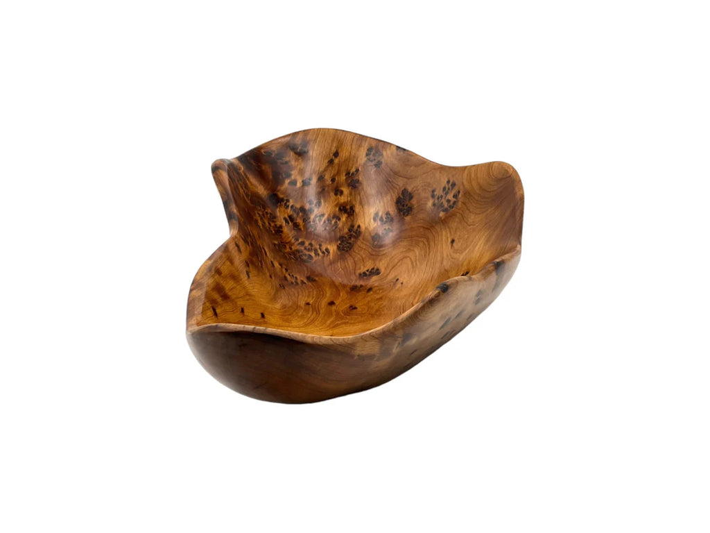 Arar Floka Plate | Handcrafted Arar Thuya Wood Decor