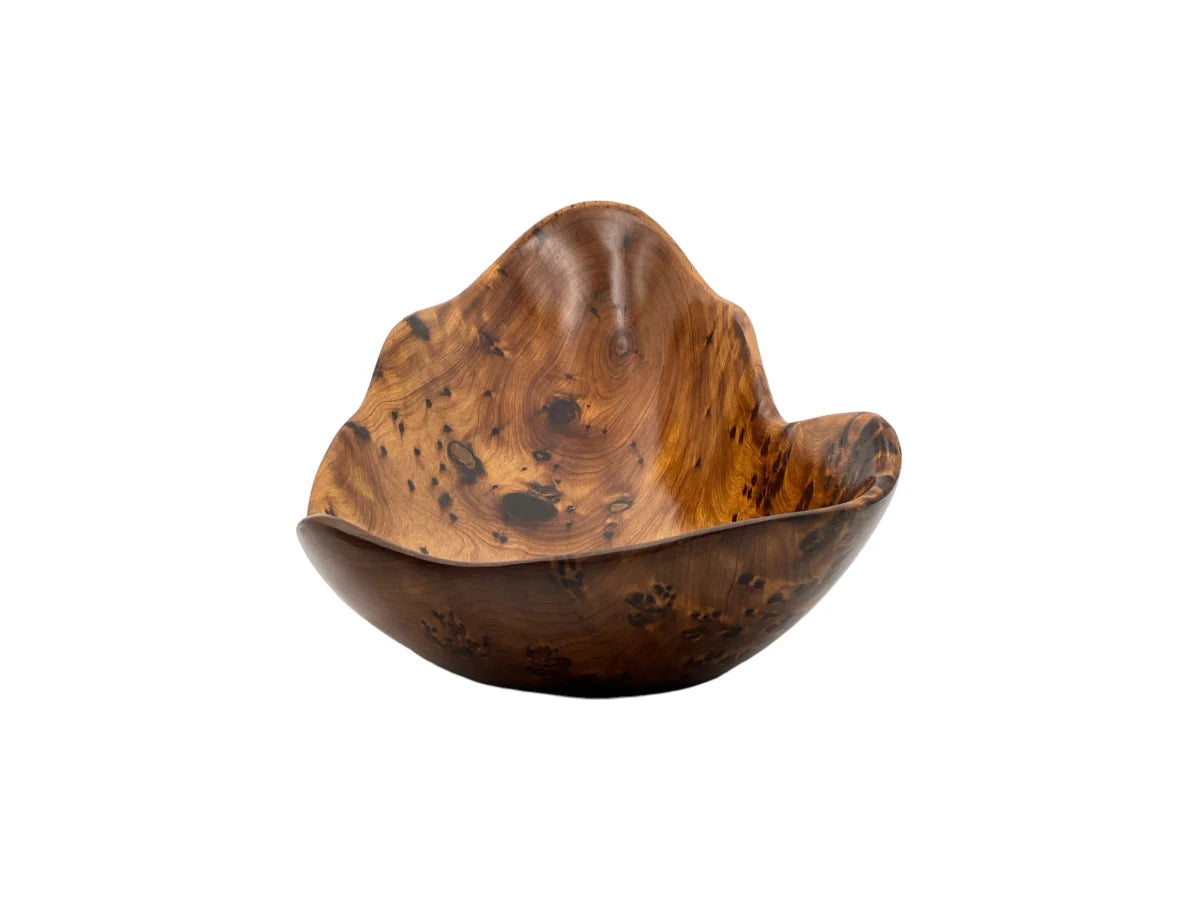 Arar Floka Plate | Handcrafted Arar Thuya Wood Decor