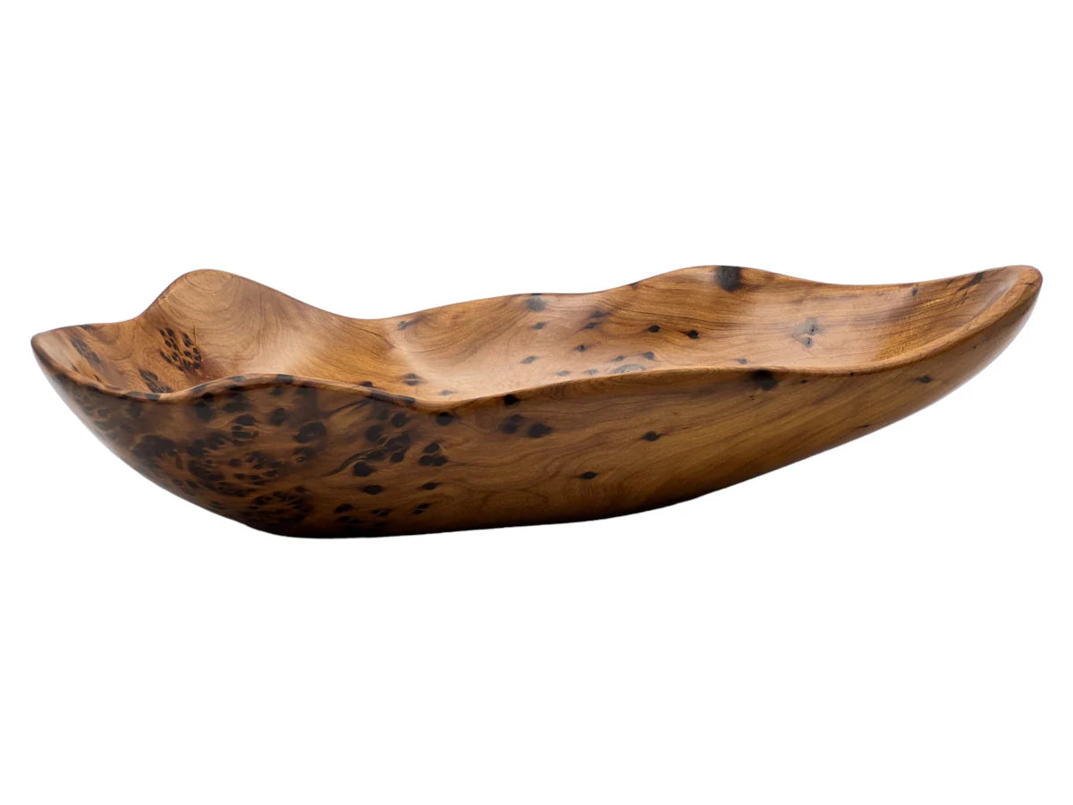 Arar Floka Plate | Handcrafted Arar Thuya Wood Decor