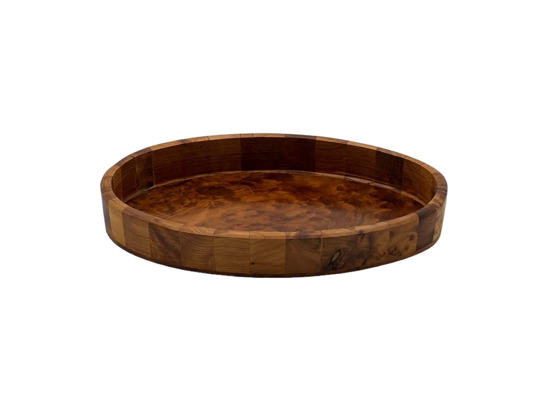 Arar Melssa Trays (Set of 3) | Handcrafted Arar Thuya Wood Decor – Unique Moroccan Wood