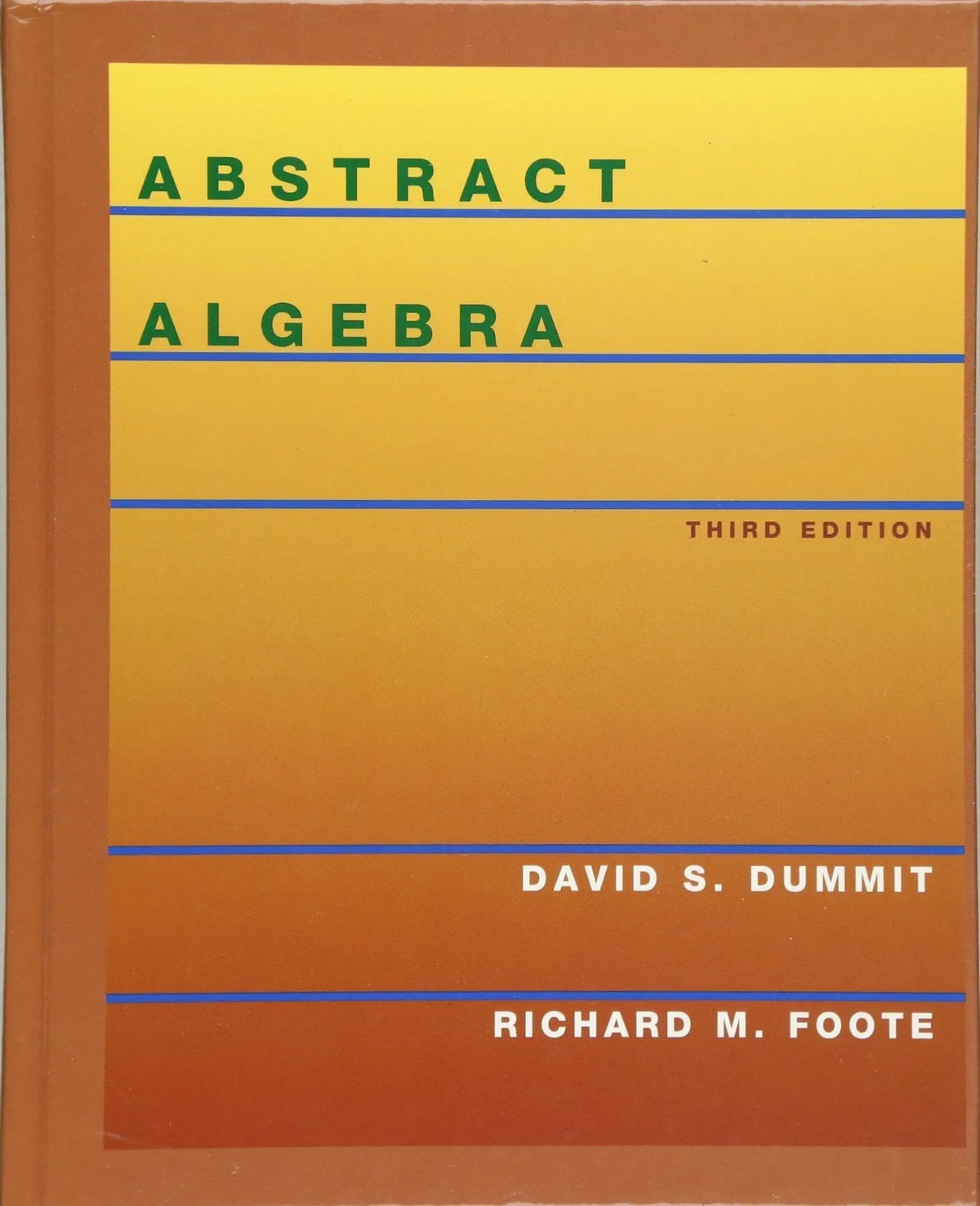 Abstract Algebra, 3rd Edition by Dummit ISBN 9780471433347 - front cover