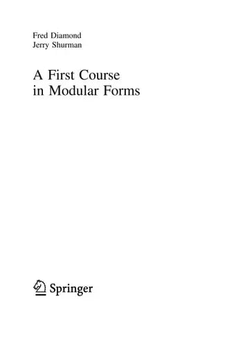 A First Course in Modular Forms by Fred Diamond 978-0387232294 - front cover
