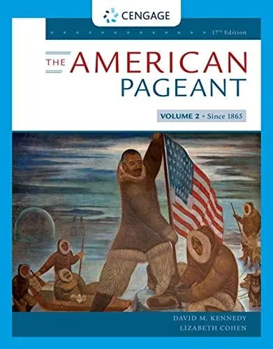 American Pageant, Volume II by David M. Kennedy 17th Edition ISBN 9780357030585 - front cover