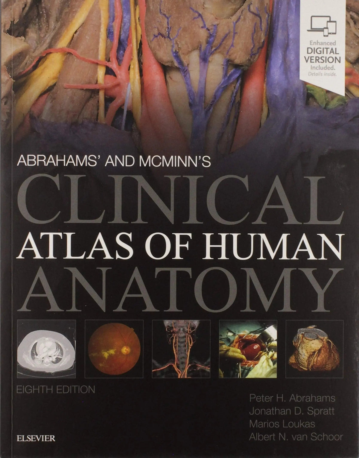 Abrahams' and McMinn's Clinical Atlas of Human Anatomy by Peter H. Abrahams 8th Edition - front cover