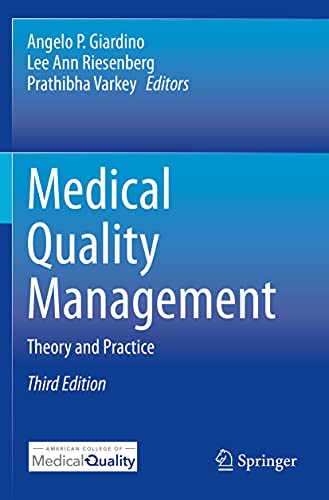 Medical Quality Management by Angelo P Giardino ISBN 9783030480820