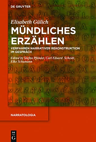 Mundliches Erzahlen by Elisabeth Pfnder ISBN 9783110676716