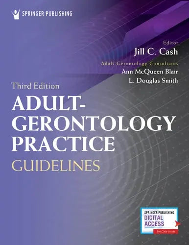 Adult-Gerontology Practice Guidelines by Jill C. Cash ISBN: 978-0826173553 - front cover