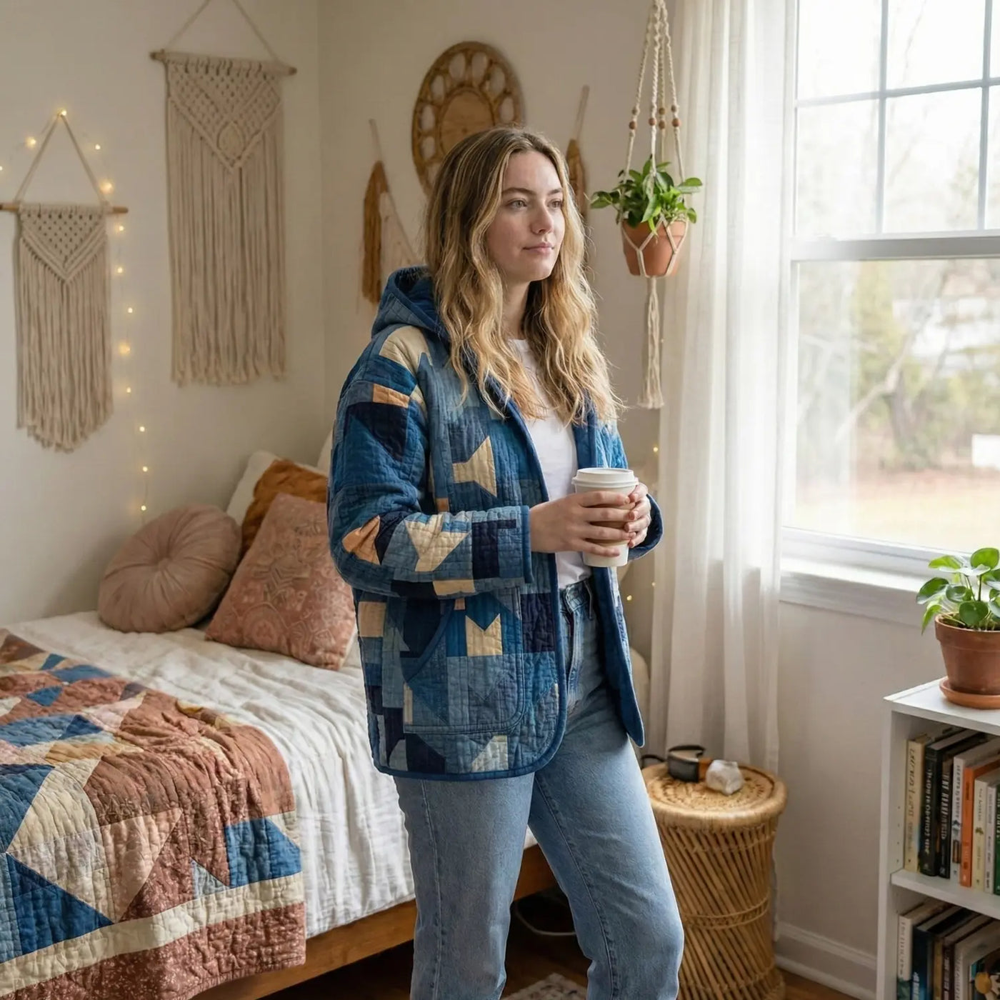 Digital Sewing Pattern for Hooded Quilted Jacket - Beginner-Friendly