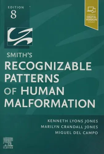 Smith's Recognizable Patterns of Human Malformation by Kenneth Lyons Jones 8th Edition ISBN 9780323638821