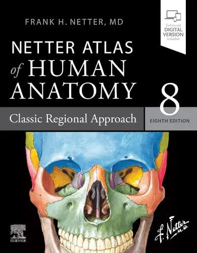 Netter Atlas of Human Anatomy Classic Regional Approach by Frank Henry Netter 8th Edition ISBN 9780323680424