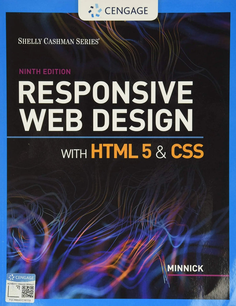 Responsive Web Design with HTML 5 & CSS by Jessica Minnick 9th Edition ISBN 9780357423837
