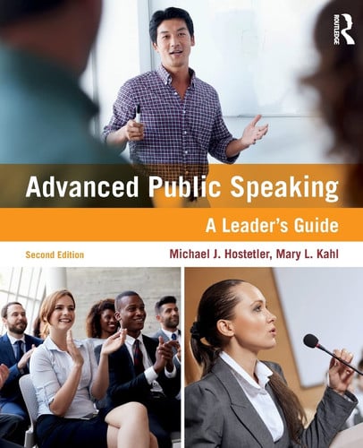 Advanced Public Speaking A Leader's Guide by Michael Hostetler - front cover