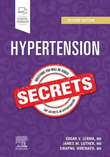 Hypertension Secrets by Edgar V. Lerma 2nd Edition ISBN 9780323758529