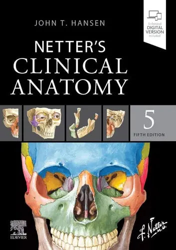 Netter's Clinical Anatomy by John T. Hansen 5th Edition ISBN 9780323826624
