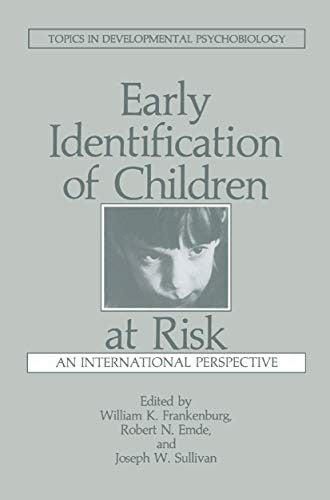 Early Identification of Children at Risk by Rn Emde ISBN 9780306419461