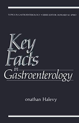 Key Facts in Gastroenterology by Jonathan Halevy ISBN 9780306423093