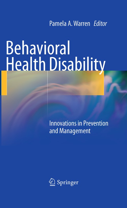 Behavioral Health Disability by Pamela A Warren ISBN 9780387098135