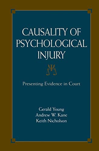 Causality of Psychological Injury by Gerald Young ISBN 9780387364353