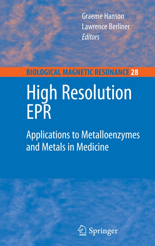 High Resolution EPR by Graeme Hanson ISBN 9780387848556