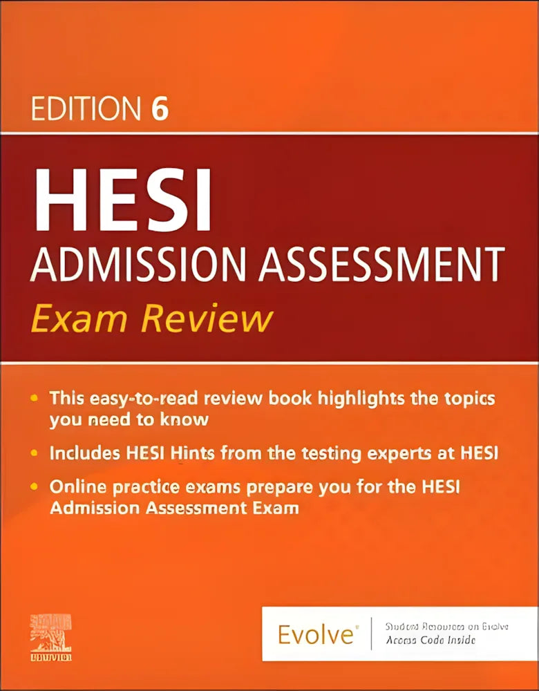 Admission Assessment Exam Review by HESI 978-0443114090 - front cover